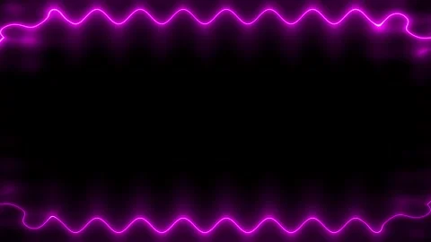 Purple Neon Light Frame Stock Footage 284399650