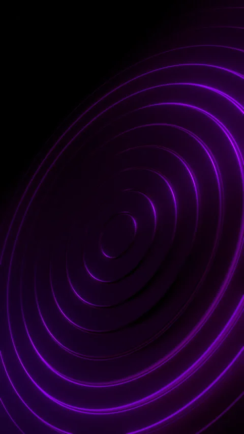 Purple Neon Spiral Waves Vertical Looping Abstract 3D Background. 3D rendering Stock Footage 336310994