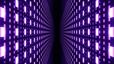 Purple Neon Tech Grid Perspective Background VJ Loop in 4K Stock-Footage 334717837