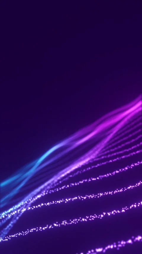 Purple Neon Waves Stock Footage 317326352