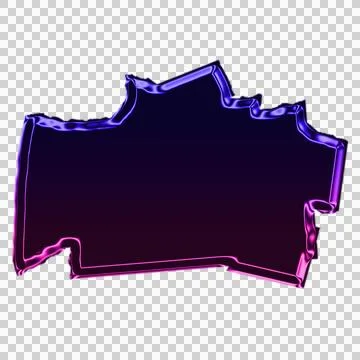 Purple neon wireframe 3 D hand and arm gesture isolated on black background Stock Illustration