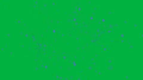 Purple network after initial pulse, rotating, shifting hubs, forming denser mesh Video stock 329548776