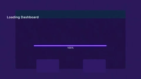Purple Neural AI Dashboard Loading Screen with Futuristic UI Loop Video stock 328007381