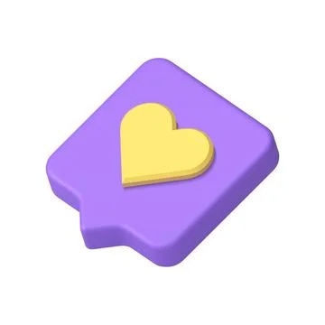 Purple new like badge quick tips mobile application user interface notificati Stock Illustration