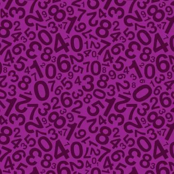 Purple number background Stock Illustration