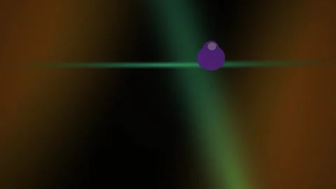 Purple object with green laser line. Stock Footage 336707769