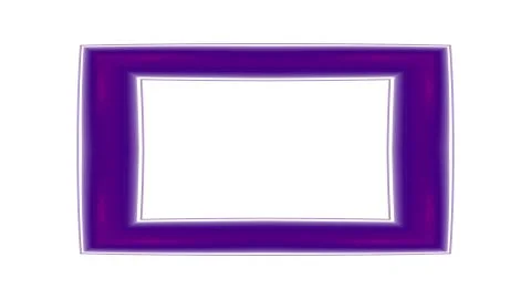 Purple oblong clear frame - computer generated pattern Stock Illustration