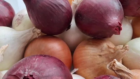 Purple onion Stock-Footage 344480135