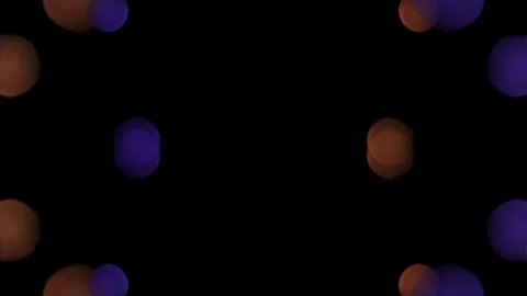 Purple Orange Floating Spheres Bokeh Animation Stock-Footage 339822982