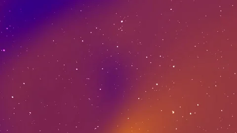 Purple orange gradient background features scattered tiny bright dots. Vidéo 295799154