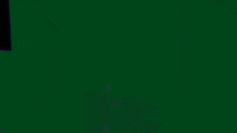 Purple orb appearing upper-center starting grid flow, orbs sweeping, drifting on Stock Footage 329572651