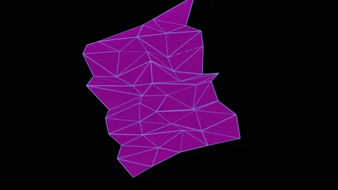 Purple origami grid motion Stock Footage 236568475