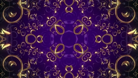 Purple Ornate Background Stock Footage 263811311