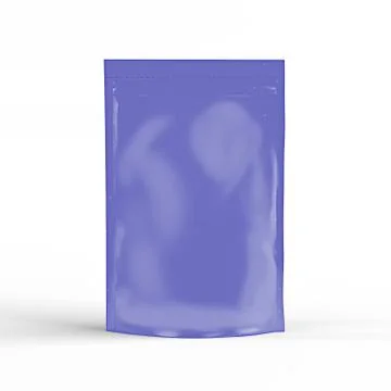 A purple package on an isolated background. Stock Photos