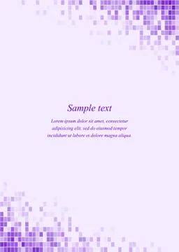 Purple page corner design template Stock Illustration