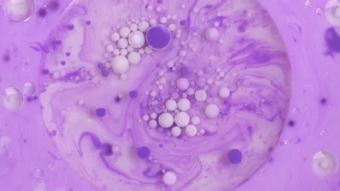 Purple paint and bubble in motion, abstract background, 4K Stock Footage 277595338