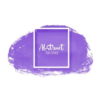 Purple paint brush stroke vector background Stock Illustration