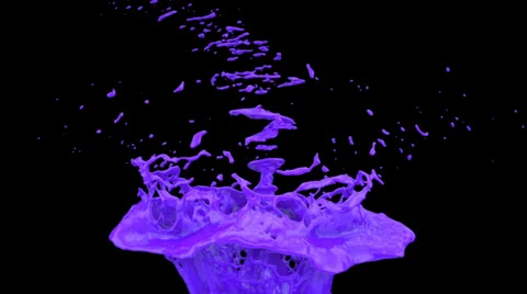 Purple Paint Splash Stock Video Footage | Royalty Free Purple Paint ...