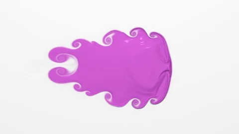 Purple paint on a white background Stock Footage 97765348