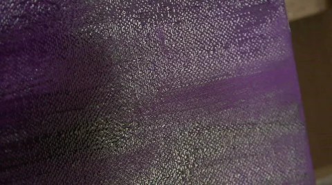 Purple painted canvas Stock Footage 730794