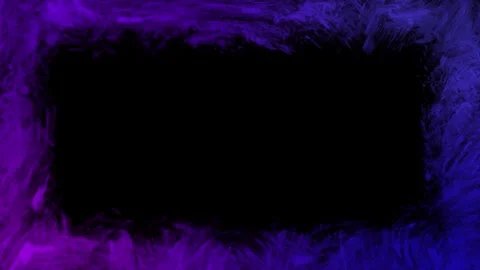 Purple painted frame looped animation with brush stroke texture border 스톡 동영상 342561538