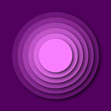 Purple paper cut circles background for web or print usage vector Stock Illustration