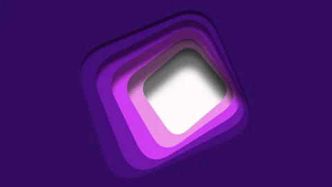 Purple paper cut cubes pattern on gradient Stock Footage 245780622
