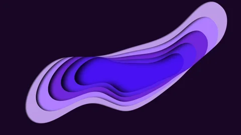 Purple paper cut stripes pattern on black gradient Stock-Footage 245780209