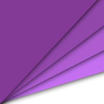 Purple paper overlapping abstract background Stock Illustration
