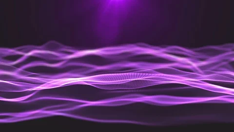 Purple particle background digital waves. Stock Footage 88588645