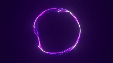 Purple particle sphere Video stock 283448362