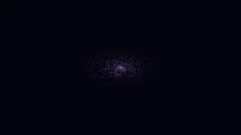 Purple Particle Vortex Swirling in Dark Space Stock Footage 340987048
