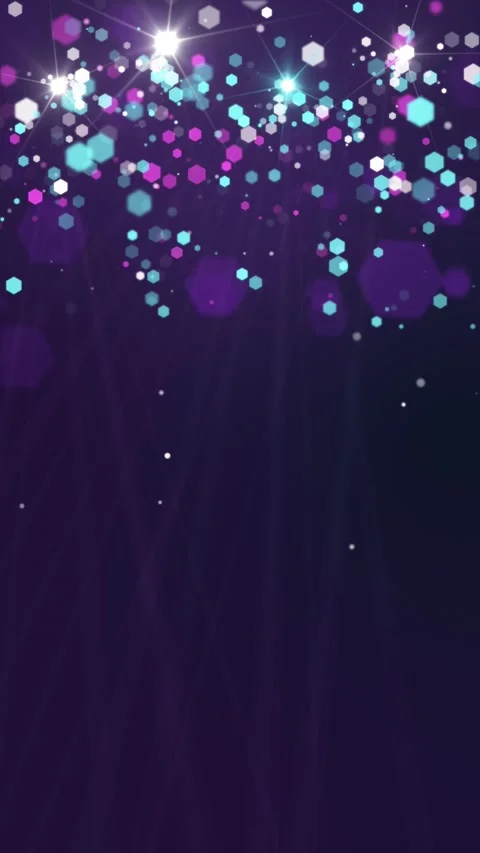 Purple Particles and Lights Loop Vertical Stock Footage 336536681
