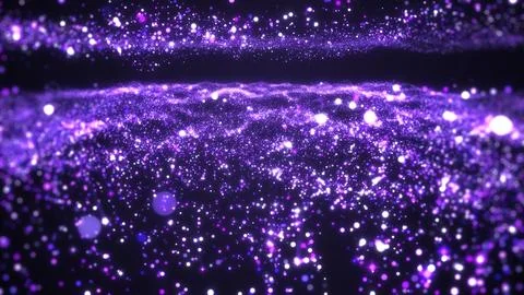 Purple particles bokeh Stock Illustration