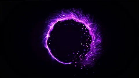 Purple Particles circular background Stock Footage 170847110