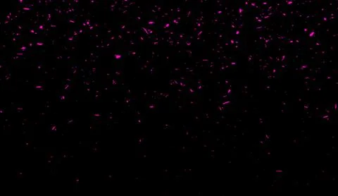 Purple particles effect dust debris isolated on black background for banner,f Stock Illustration