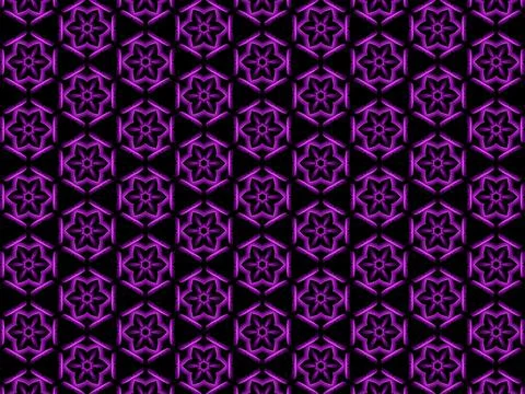 Purple pattern illustration black background Stock Illustration