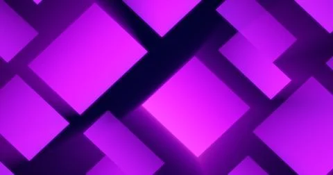 Purple patterns futuristic energy glowing from rectangles and squares backg.. Stock Illustration