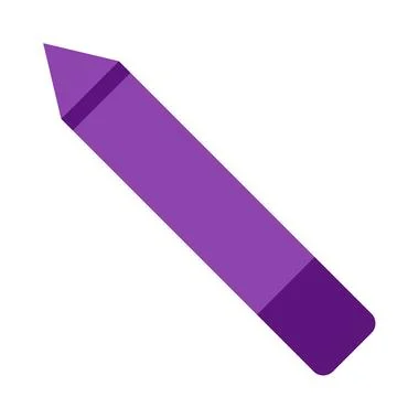 Purple pencil pointer cursor arrow. Computer mouse click closed mark Illustrazione stock