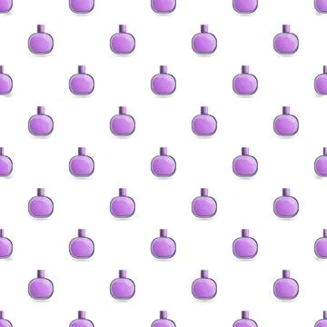 Purple perfume bottle seamless pattern for beauty design Stock-Illustration