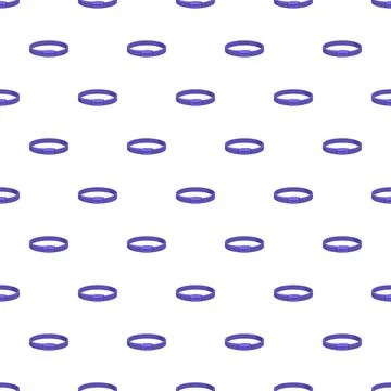 Purple pet collars creating a seamless pattern background Stock Illustration