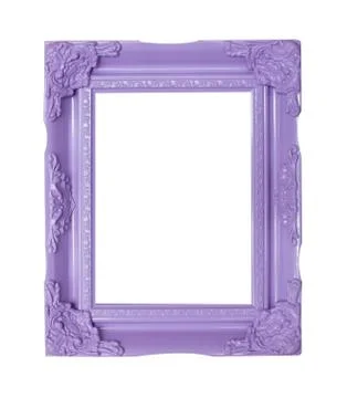 Purple  picture frames Stock Photos