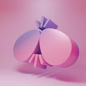 Purple-pink Easter eggs icon isolated on pink background. Two eggs cracking.. 스톡 일러스트