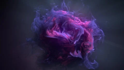 Purple-pink explosion on dark background.3d rendering loop animation 4K Stock Footage 255559331