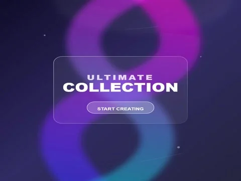 Purple Pink Neon Gradient Motion Graphic with Glassmorphism Ultimate Collec.. Vídeos de archivo 333094210