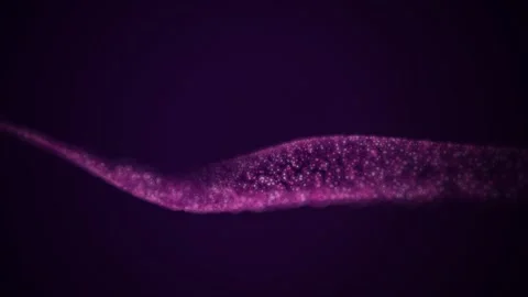 Purple pink particle wave flows in a seamless loop Stock Footage 341402096