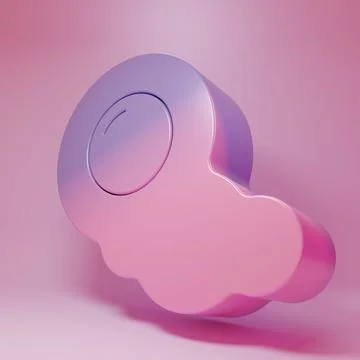 Purple-pink Scrambled eggs icon isolated on pink background. Home cooked fo.. Stock Illustration