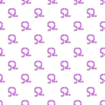 Purple pipe pattern forming plumbing sewage background Illustrazione stock
