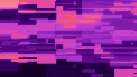 Purple Pixel Glitch Background Loop Stock Footage 347604335