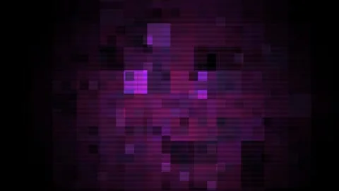 Purple pixelated abstract background animation. Stock Footage 333928296